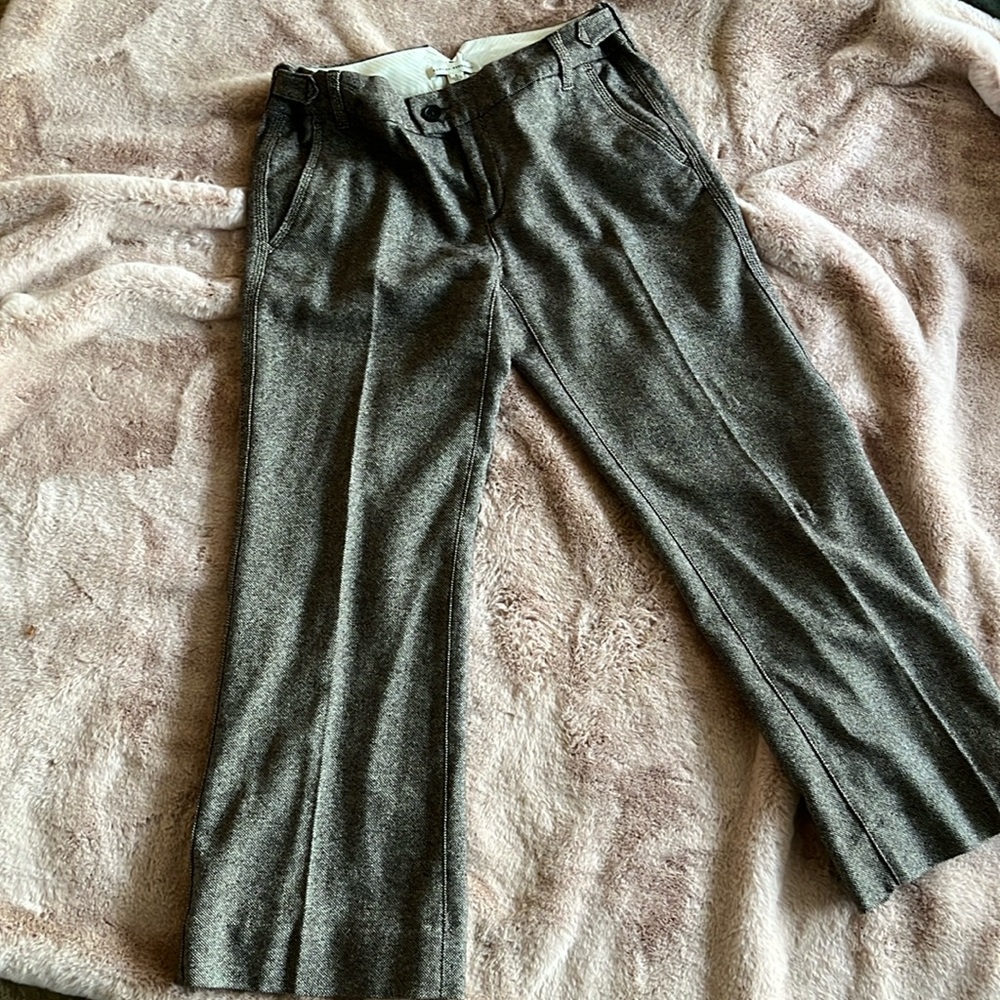 Banana republic brown tweed pants size 6